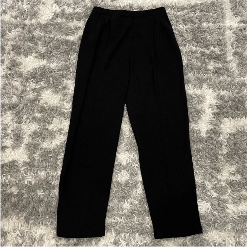 Anne Pedersen Black Wool Blend Trouser Medium M